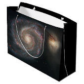 De Whirlpool Galaxy M51 & Companion in de ruimte Groot Cadeauzakje (Achterkant Gekanteld)