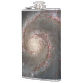 De Whirlpool Galaxy M51 & Companion in de ruimte Heupfles (Links)