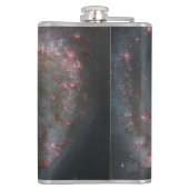 De Whirlpool Galaxy M51 & Companion in de ruimte Heupfles (Achterkant)