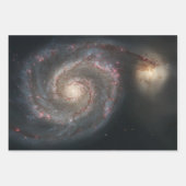 De Whirlpool Galaxy M51 & Companion in de ruimte Inpakpapier Vel (Voorkant 3)
