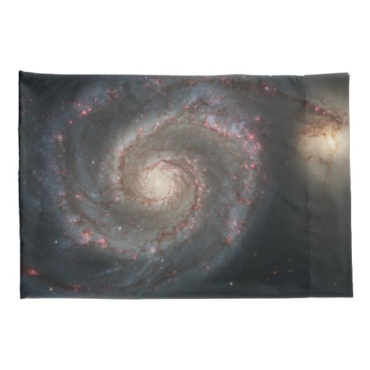 De Whirlpool Galaxy M51 & Companion in de ruimte Kussensloop (Achterkant-Rechts)