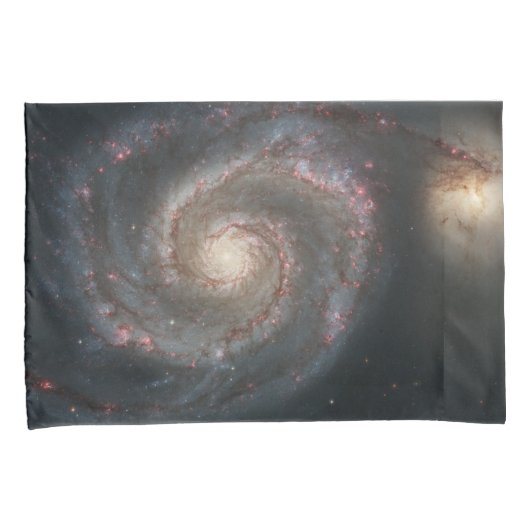 De Whirlpool Galaxy M51 & Companion in de ruimte Kussensloop (Voorkant-Rechts)