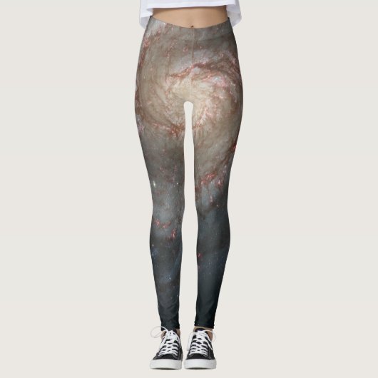 De Whirlpool Galaxy M51 & Companion in de ruimte Leggings (Voorkant)