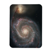 De Whirlpool Galaxy M51 & Companion in de ruimte Magneet (Verticaal)