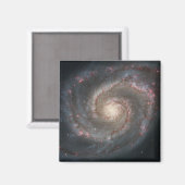De Whirlpool Galaxy M51 & Companion in de ruimte Magneet (Voorkant / Achterkant)