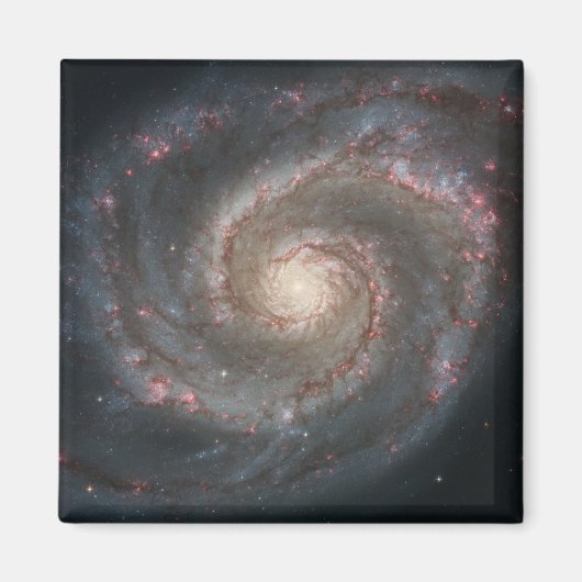 De Whirlpool Galaxy M51 & Companion in de ruimte Magneet (Voorkant)