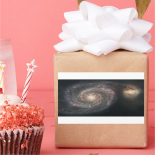 De Whirlpool Galaxy M51 & Companion in de ruimte Rechthoekige Sticker