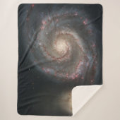 De Whirlpool Galaxy M51 & Companion in de ruimte Sherpa Deken (Voorkant)