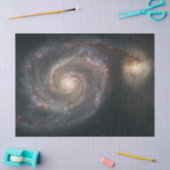 De Whirlpool Galaxy M51 & Companion in de ruimte Tissuepapier (Craft)