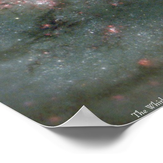 De Whirlpool Galaxy Poster (Hoek)