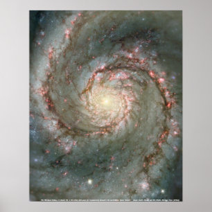 De Whirlpool Galaxy Poster