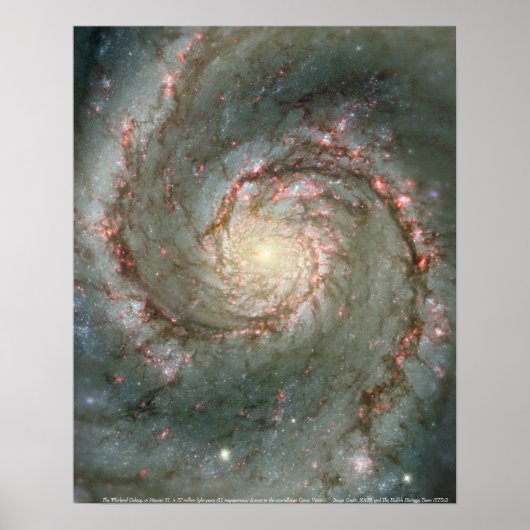 De Whirlpool Galaxy Poster (Voorkant)