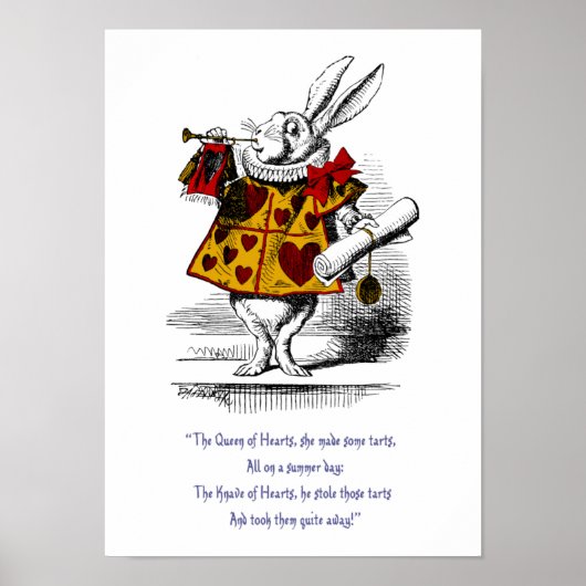 De White Rabbit Print (Voorkant)