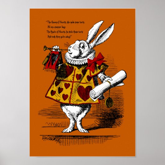 De White Rabbit Print (Voorkant)