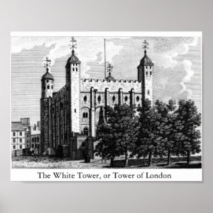 De White Tower of Tower of London Poster