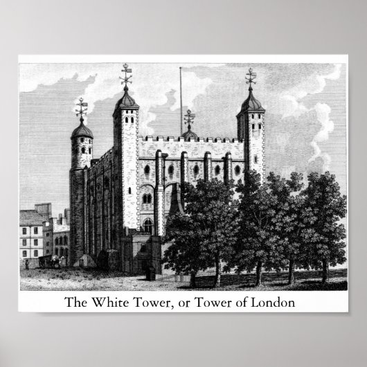 De White Tower of Tower of London Poster (Voorkant)