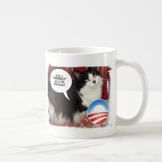 De whitehouse Pet Kitty Cat Koffiemok (Rechts)