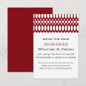 De Whittier-aankondiging Save The Date (Voorkant / Achterkant)