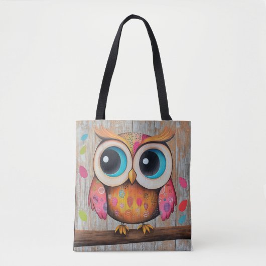 De Who's Looking Owl Tote Bag (Voorkant)
