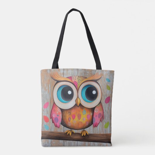 De Who's Looking Owl Tote Bag (Achterkant)