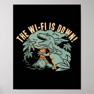 De Wi-fi is uitgevallen! Voor mannen vrouwen jonge Poster