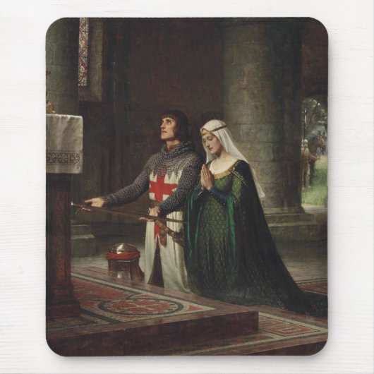 De Widmung (Middeleeuwse Ridder en Zijn Dame) Muismat (Voorkant)