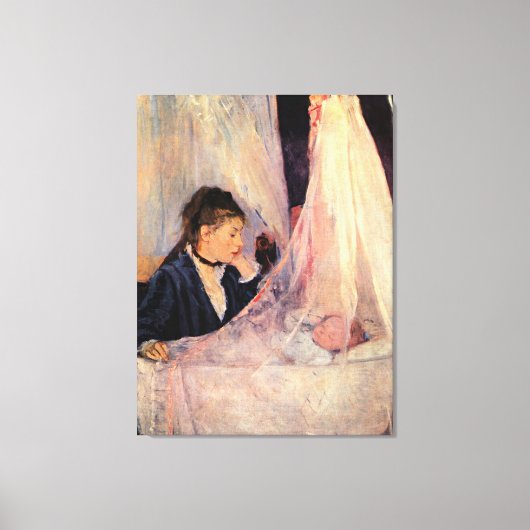 De wieg, beroemd schilderij, canvas afdruk (Voorkant)