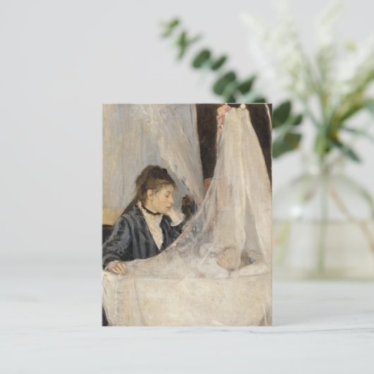 De wieg | Berthe Morisot Briefkaart (Staand voorkant)