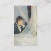 De wieg door Berthe Morisot Visitekaartje (Achterkant)