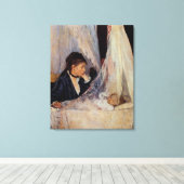 De wieg van Berthe Morisot Canvas Afdruk (Insitu (Houten vloer))