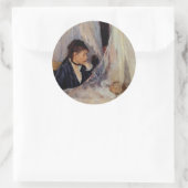 De wieg van Berthe Morisot Ronde Sticker (Tas)