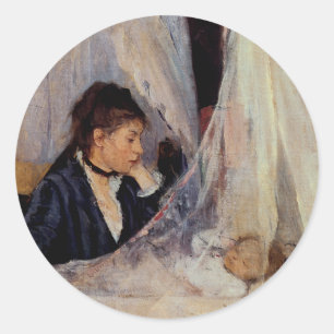 De wieg van Berthe Morisot Ronde Sticker