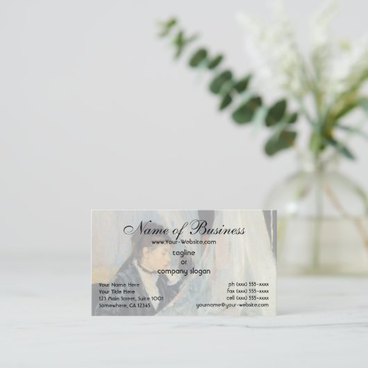 De wieg van Berthe Morisot Visitekaartje (Staand voorkant)