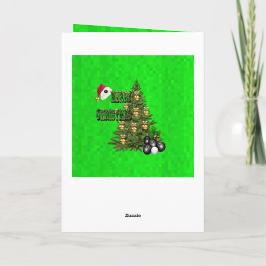 de wieg van Bowls Merry Kerstontwerp, Kaart (Achterkant)