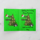 de wieg van Bowls Merry Kerstontwerp, Kaart (Binnen)