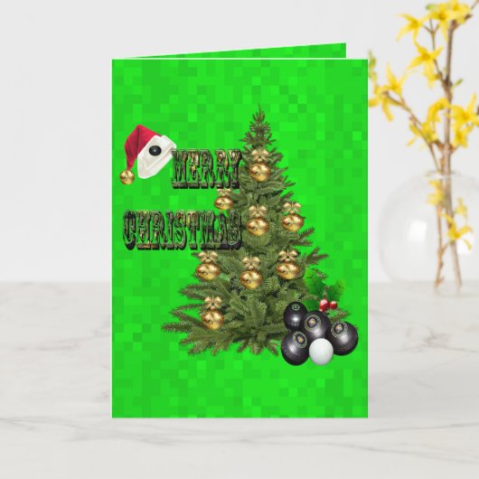 de wieg van Bowls Merry Kerstontwerp, Kaart (Gele Bloem)