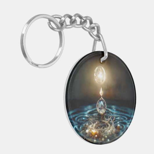 De Wieg van het Leven_Digitale Kunst Sleutelhanger (Voorkant Links)