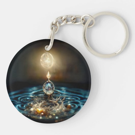 De Wieg van het Leven_Digitale Kunst Sleutelhanger (Achterkant)