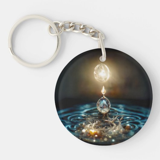 De Wieg van het Leven_Digitale Kunst Sleutelhanger (Voorkant)