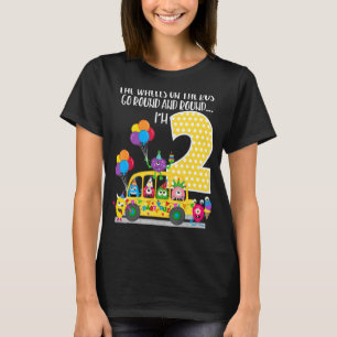 De wielen op de bus, 2e verjaardag, 2 jaar oud t-shirt