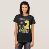 De wielen op de bus, 2e verjaardag, 2 jaar oud t-shirt (Voorkant volledig)