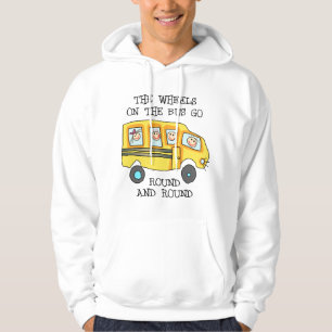 De wielen op de bus hoodie