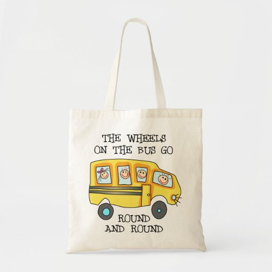 De wielen op de bus tote bag (Voorkant)