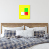 De Wielertrui 3 Geel Canvas Afdruk (Insitu (Slaapkamer))