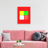De Wielertrui 3 Rood Canvas Afdruk (Insitu (Woonkamer))