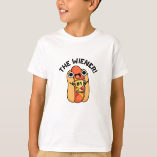 De Wiener Funny Winner Hot Dog Pun T-shirt