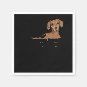 De Wiener Whisperer Funny Dachshund Servet