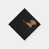 De Wiener Whisperer Funny Dachshund Servet (Hoek)