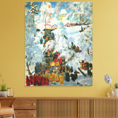 De wijding van water op Theophany Canvas Afdruk (Insitu (Woonkamer))