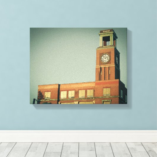 De wijk Ravenswood van Chicago Canvas Afdruk (Insitu (Houten vloer))